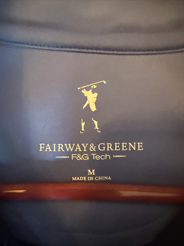Fairway & Greene Pullover Sweatshirt Mens Medium 1/4 Zip Golf Performance gallery