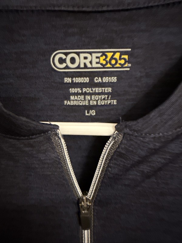 Large Athletic Navy Quarter Zip Men Activewear Core365 Long Sleve gallery