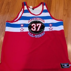 Streetball Allstars Baltimore All-Stars 37 Mesh Basketball Jersey Tank 56 Red