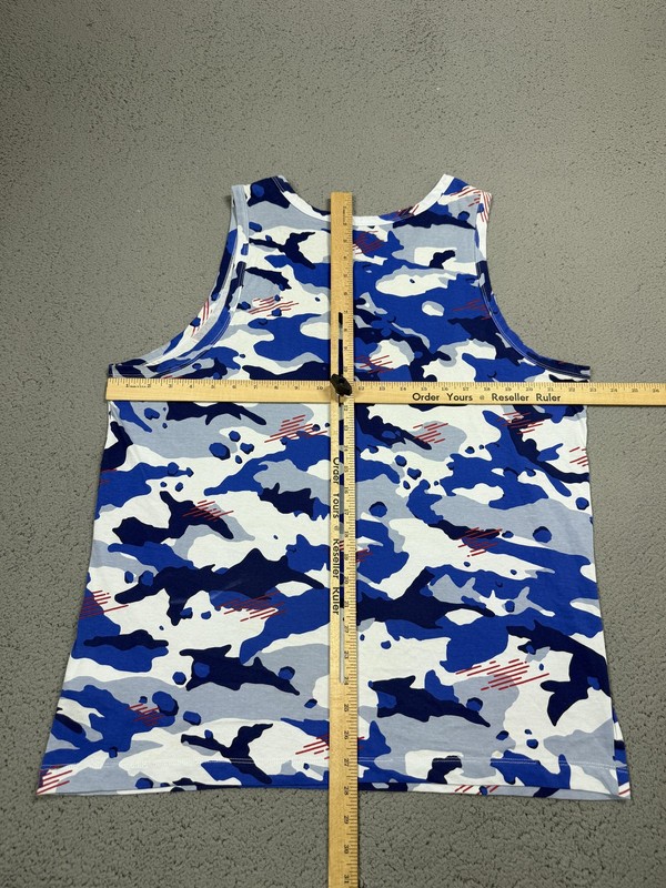 Nike Dri-FIT Tank Top Mens XL Blue Camo Sleeveless Athletic Gym Workout Training gallery