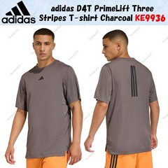 adidas D4T PrimeLift Three Stripes T-shirt Charcoal KE9936 Japan Size