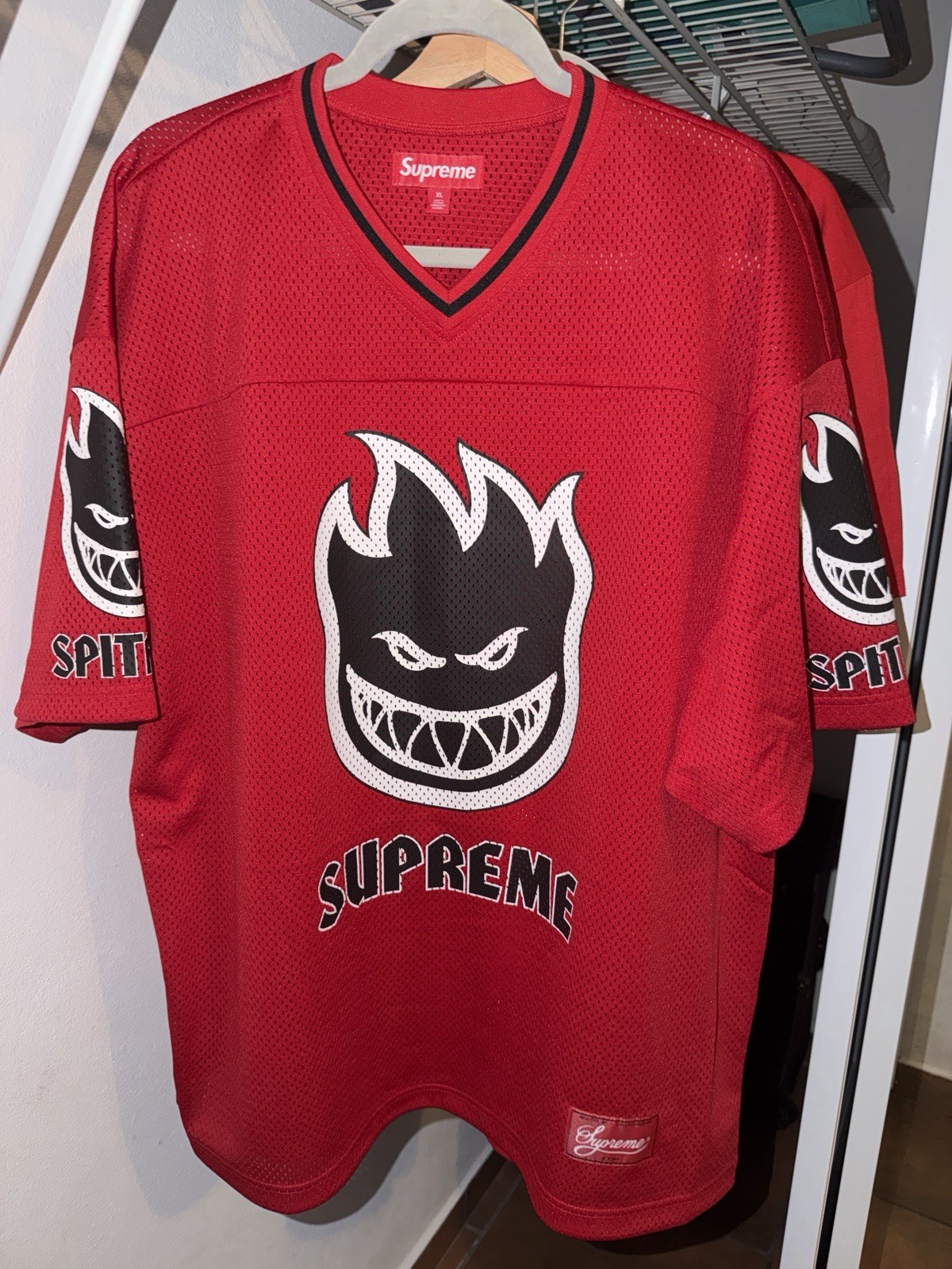 Supreme Spitfire Jersey Red SS26 gallery