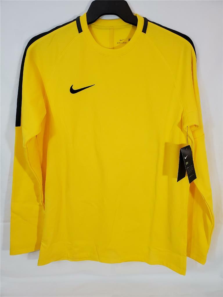 Nike Men's Academy 18 Yellow Large Crewneck Long Sleeve Top Soccer Football NEW gallery