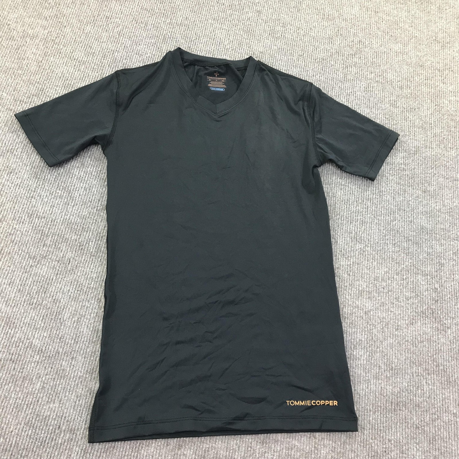 Tommie Copper Shirt Mens Small Black V Neck Compression Cool Copper Znergy gallery