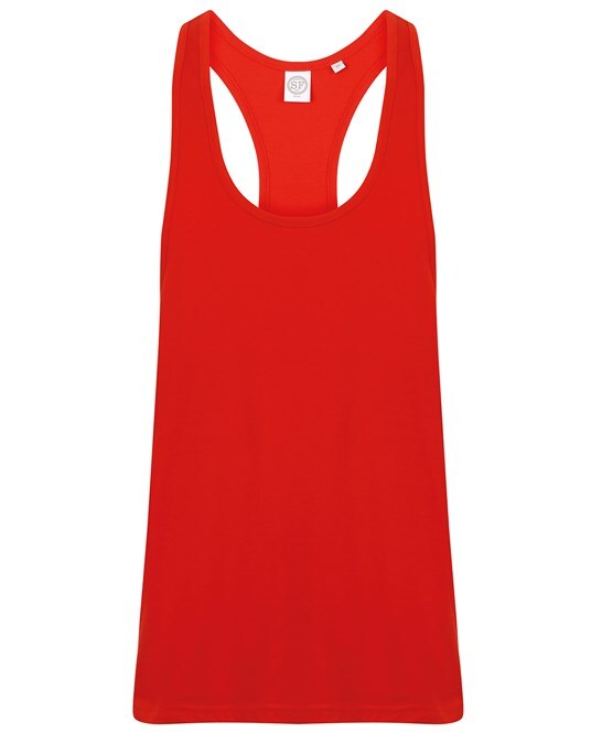 Personalised Custom SKINNIFIT Muscle vest Text Logo Plain Tank Gym Sports SF236 gallery