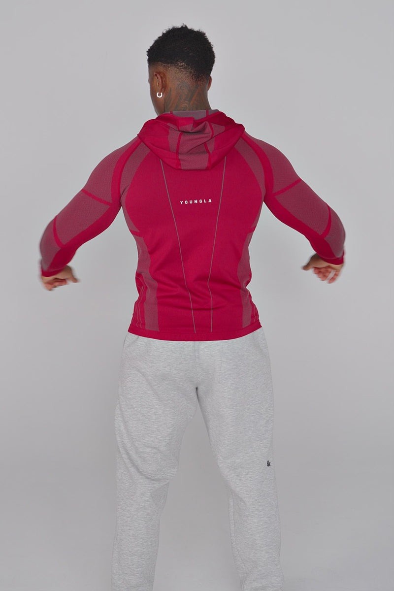 YOUNGLA (SOLD OUT) - 8061 - APEX COMPRESSION ZIP-UPS - RED - XXLARGE gallery