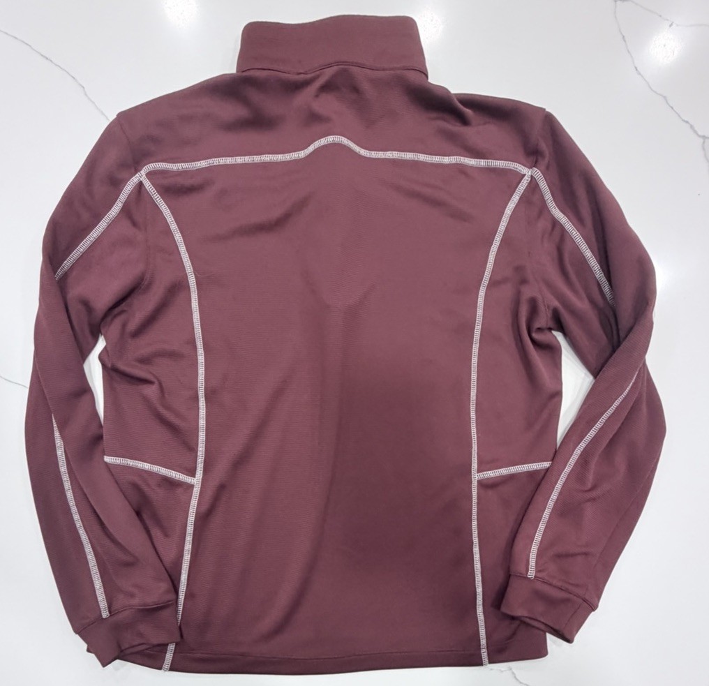 Columbia Golf Virginia Tech VT Quarter Zip Pullover Mens Medium Maroon Omni-Wick gallery