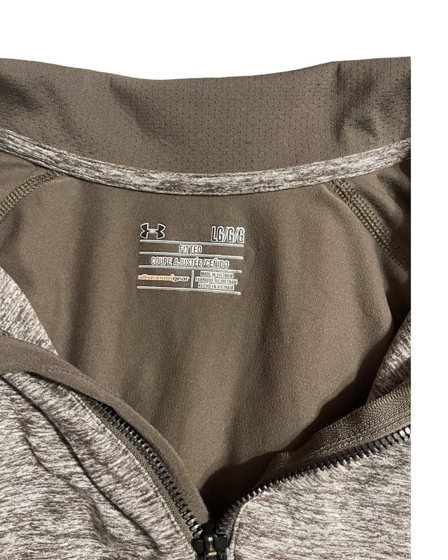 Under Armour SEC Basketball Quarter Zip Pullover Men’s LG Brown Performance gallery