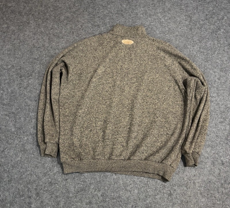 Straight Down 1/4 Zip Pullover Men’s Large USA Made Brown gallery