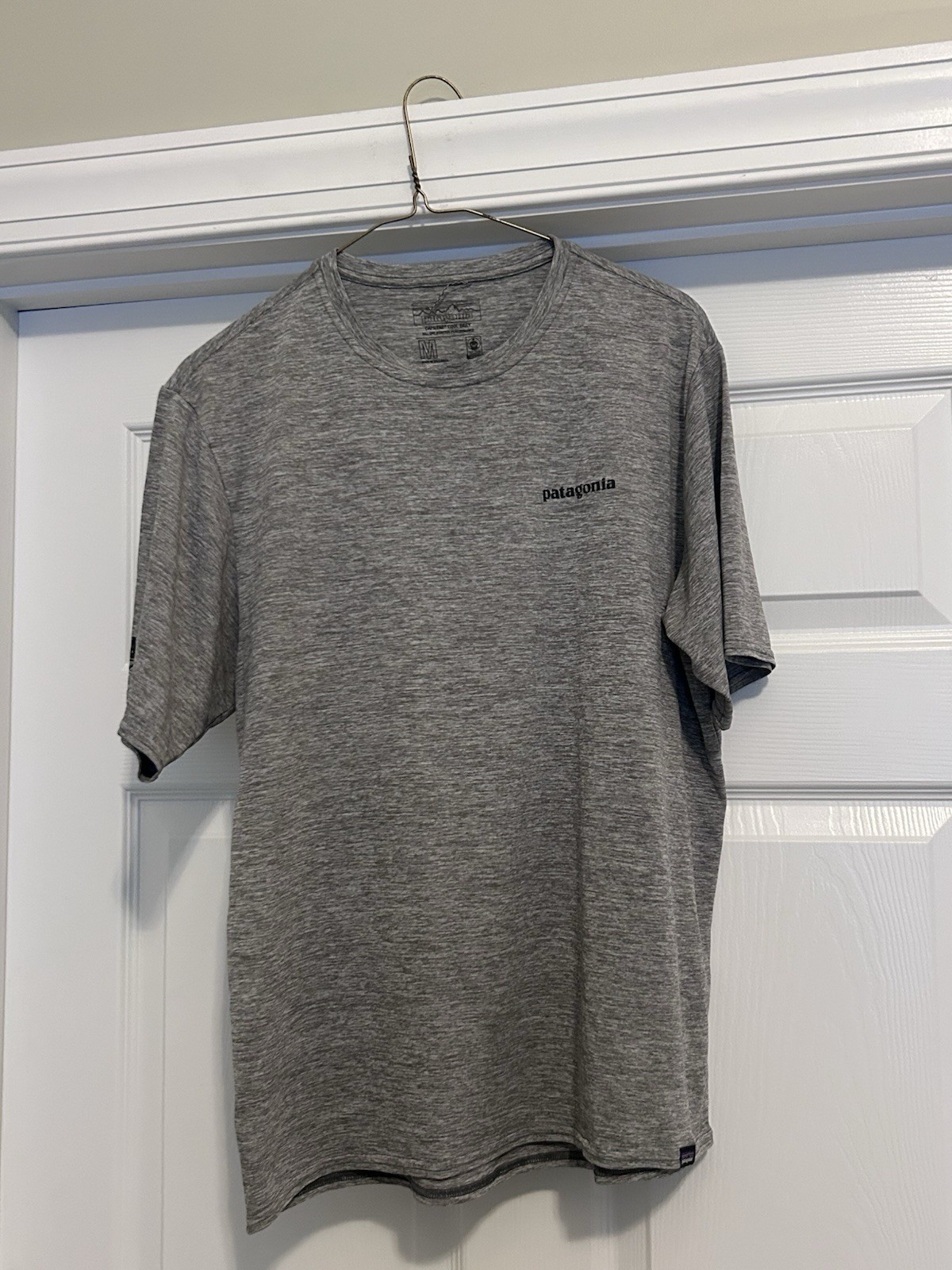 Patagonia Shirt Mens M Gray Heathered Capilene Cool Daily Graphic Tee Athletic gallery