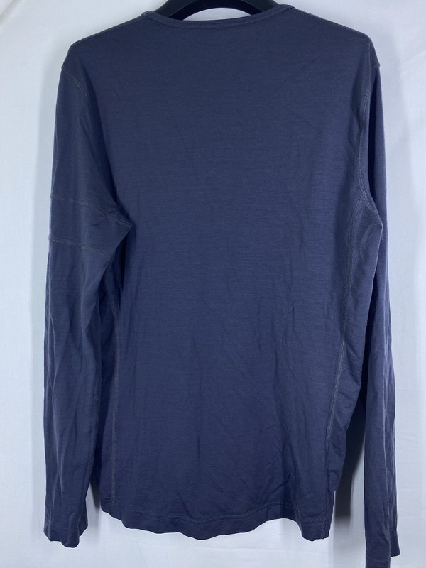 Rapha Shirt Mens Large Gray Crew Neck Merino Wool Base Layer Long Sleeve Cycling gallery