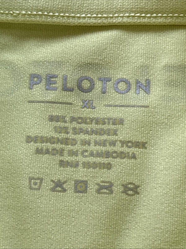 Peloton “Warm Up” ¼-Zip Performance Jersey - Men's XL Yellow gallery