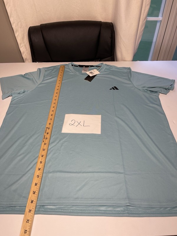 adidas Men's Activewear T-shirt Designed for Movement Big & Tall Size 2XL Green gallery