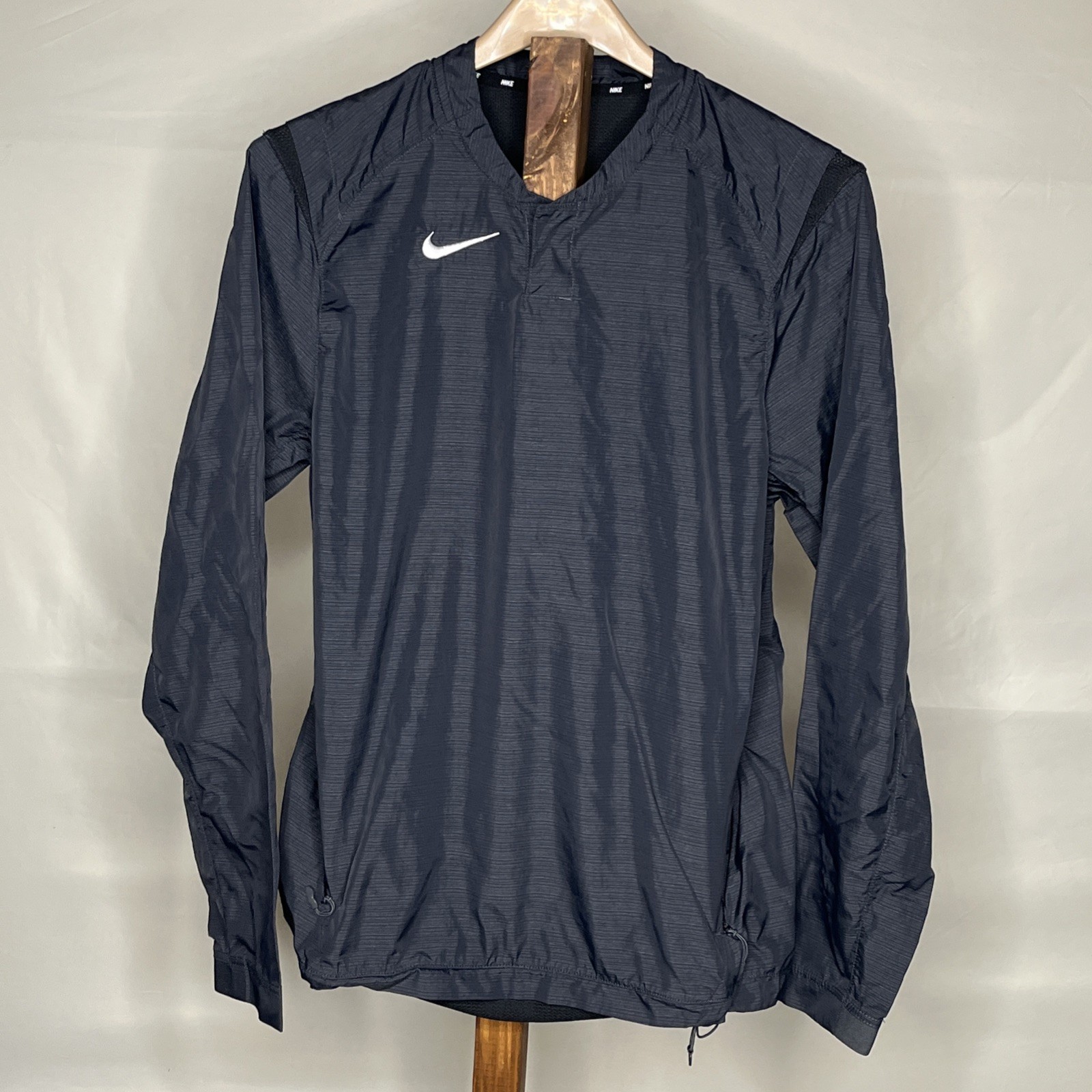 Nike Men’s Gray Baseball Jacket Pullover Wind Breaker Size Medium gallery