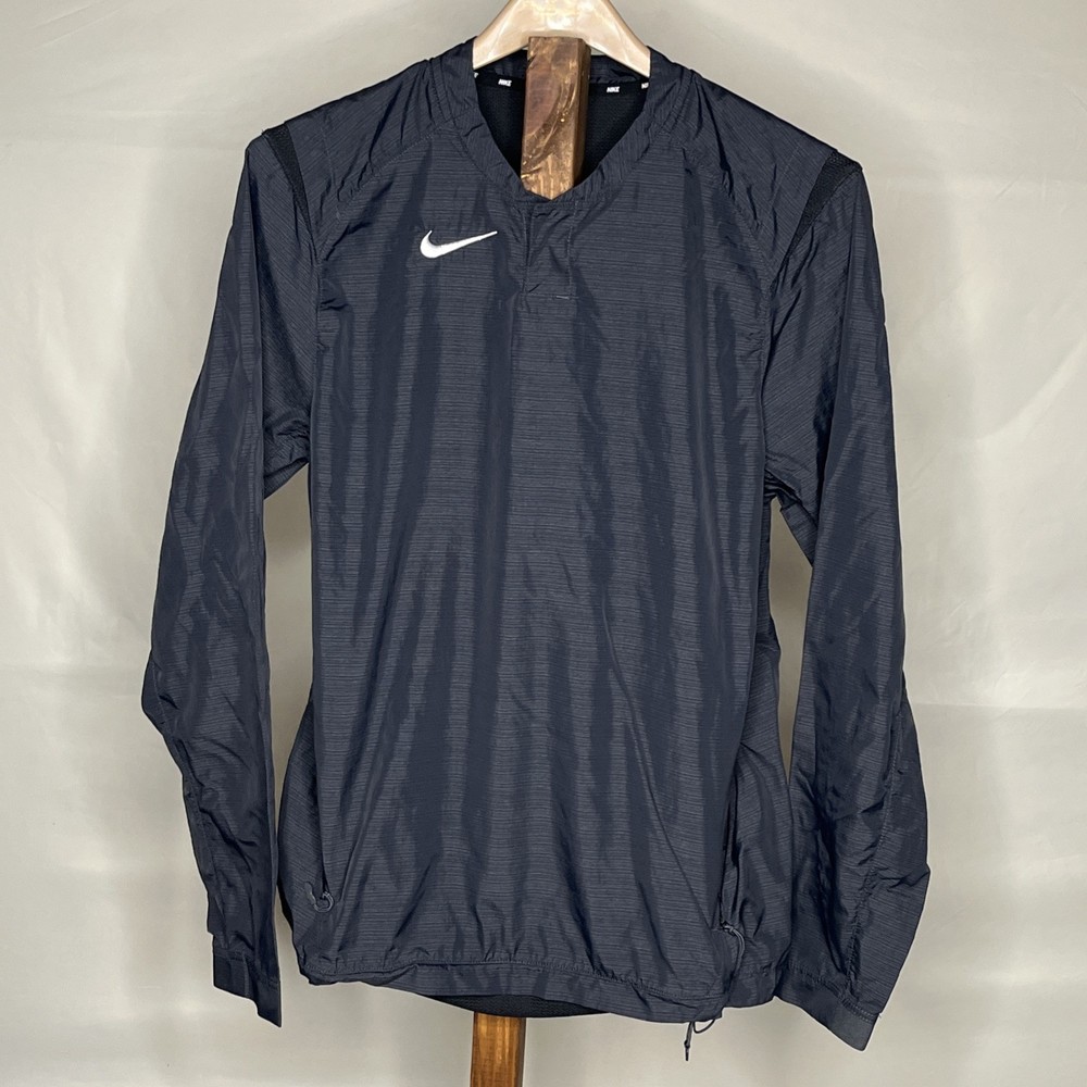 Nike Men’s Gray Baseball Jacket Pullover Wind Breaker Size Medium