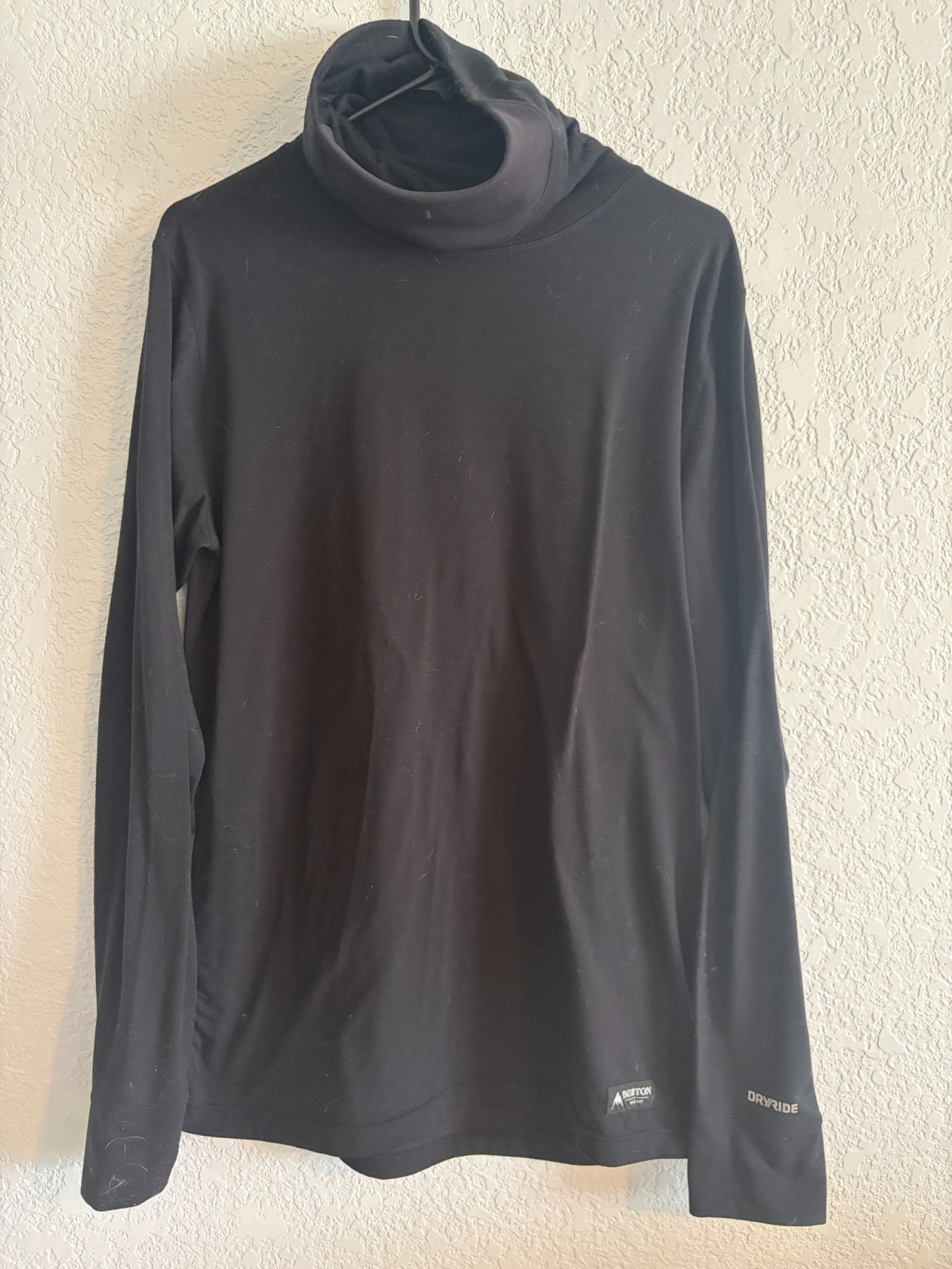 Burton Dryride Midweight Base Layer Turtleneck Longsleeve Medium Ski Snowboard gallery