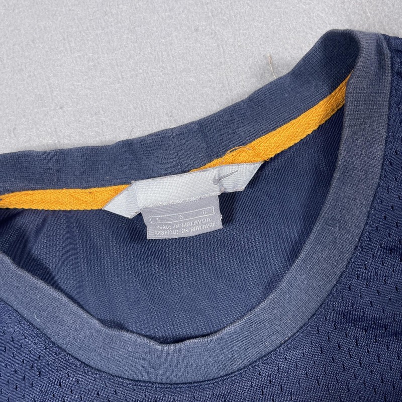 Vintage Nike Shirt Men Large Blue Mesh Sleeveless Basketball Rainbow Swoosh Y2K gallery