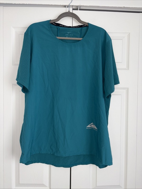 Men's Nike Trail Dri Standard Running Run Short Sleeve Breathe Shirt SZ XL gallery