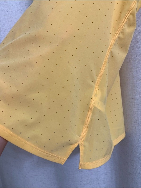 adidas ADIZERO Reflective Yellow Performance Running Singlet Black Trim Small gallery