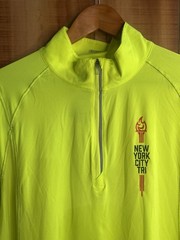 New York City Triathlon Running 1/4 Zip Pullover NYC Lifetime Tri OGIO Yellow