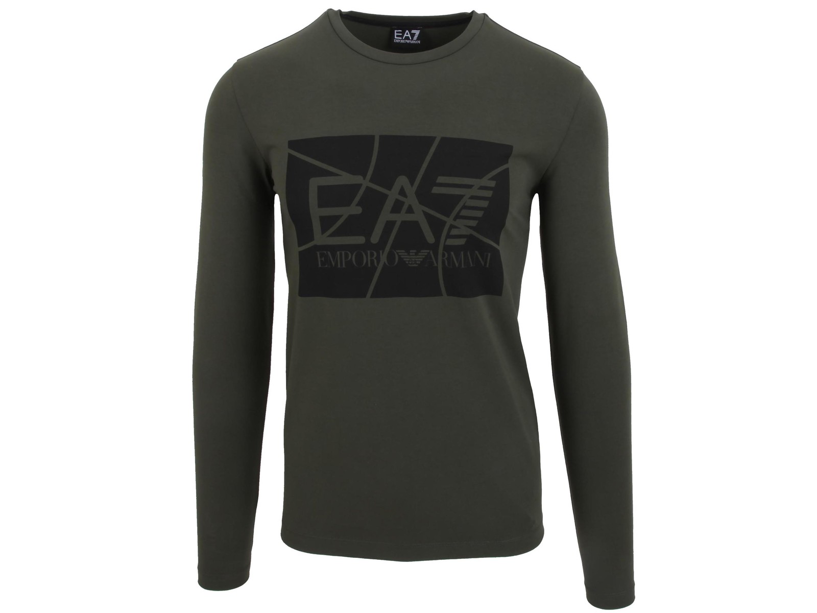 Emporio Armani EA7 Long Sleeve T-Shirt Tee Sweatshirt Crew Neck Green Size M gallery