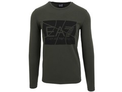 Emporio Armani EA7 Long Sleeve T-Shirt Tee Sweatshirt Crew Neck Green Size M
