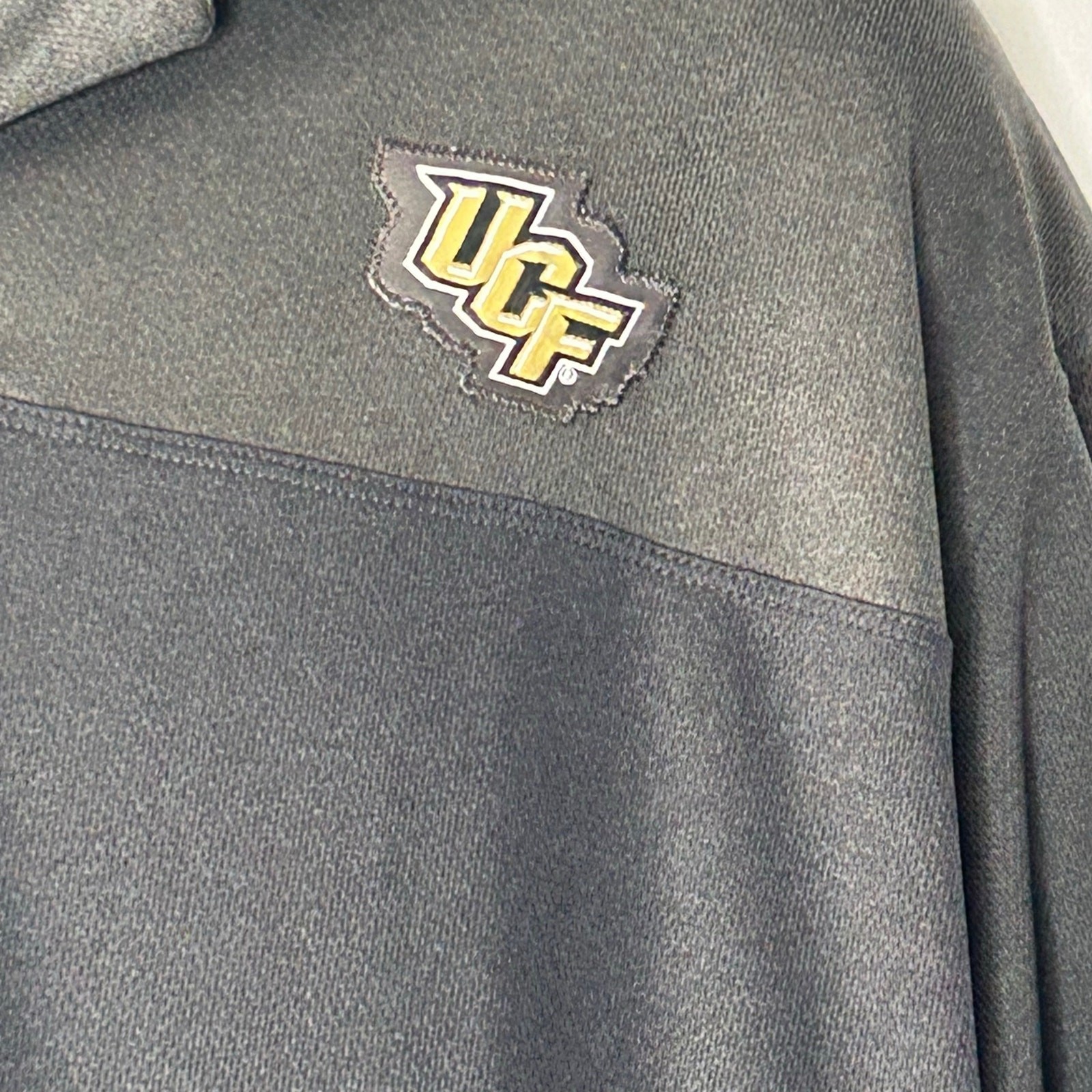 UCF Knights Rivalry Threads Polo Shirt Gray Black Colorblock Men’s 2XL gallery