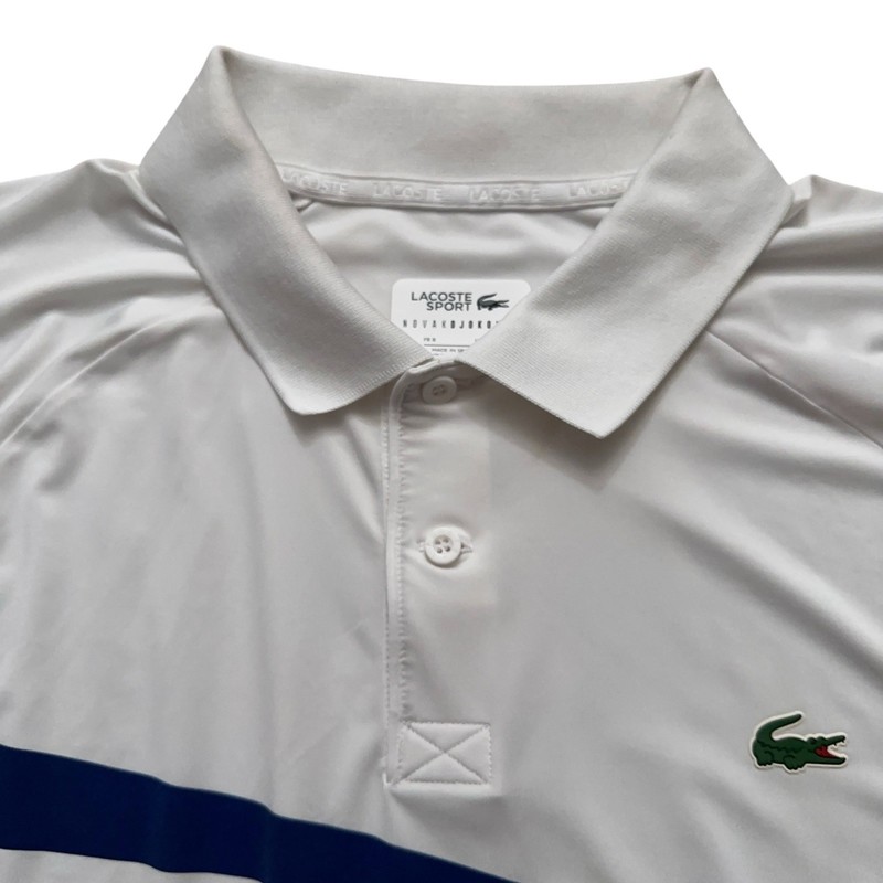 Lacoste Tennis Polo Shirt Mens 3XL Novak Djokovic Wimbledon Collection White gallery
