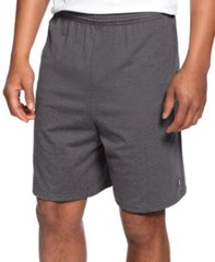 NEW CHAMPION AUTHENTIC DRAWSTRING GRAY COTTON JERSEY SHORTS S