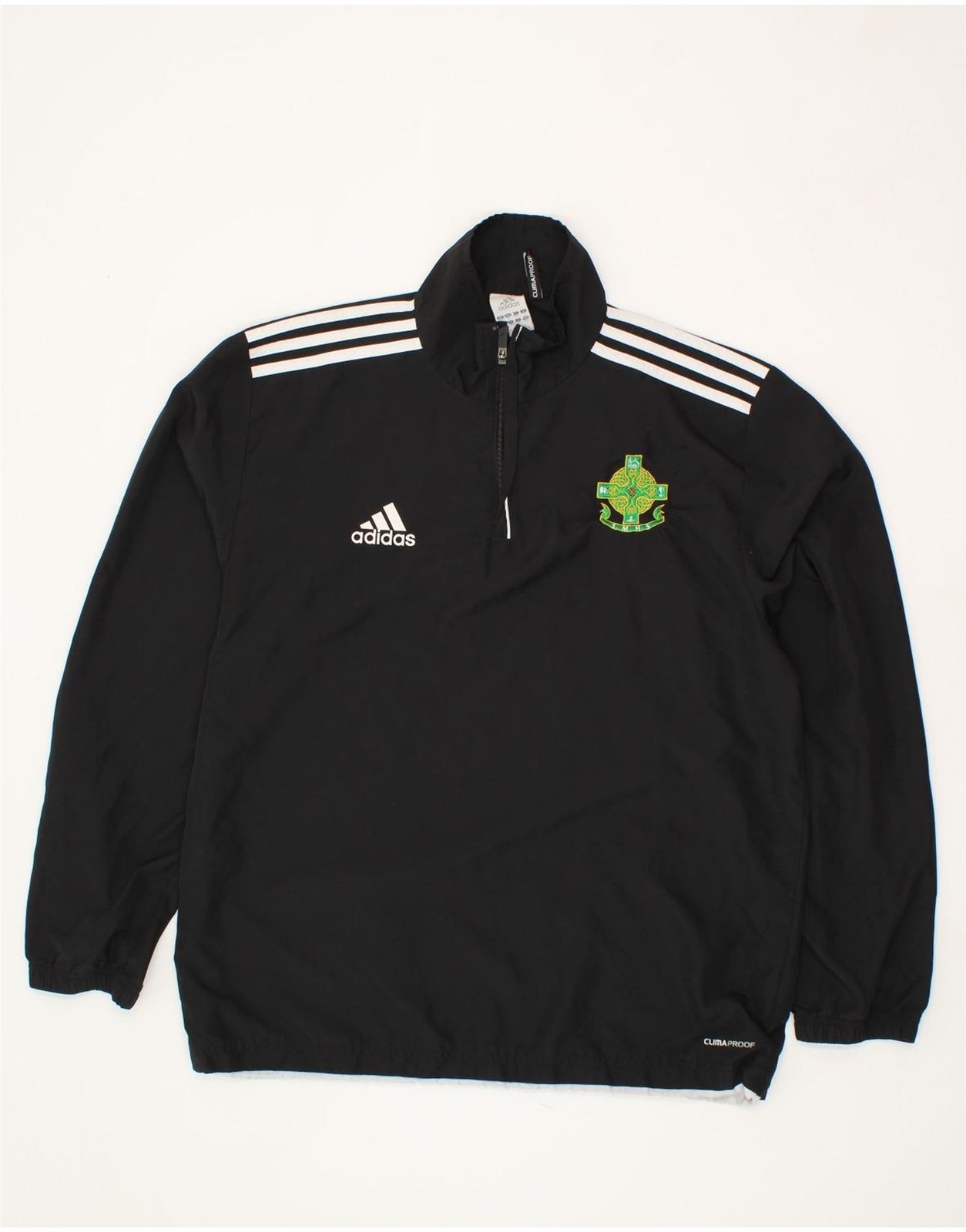 ADIDAS Mens Clima Proof Pullover Tracksuit Top UK 40/42 Medium Black CT49 gallery