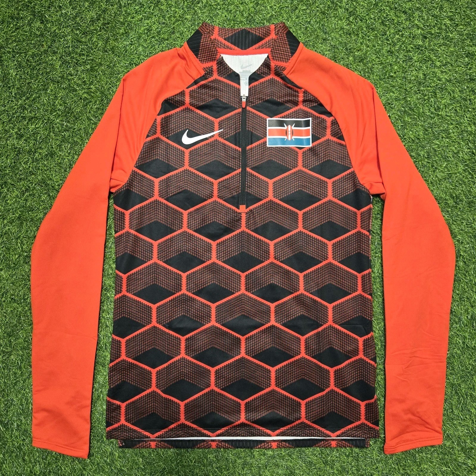 Nike Pro Elite Team Kenya Track & Field 1/4 Zip Top Red CI8845 Men’s Size L gallery