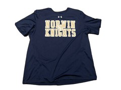 Men’s Under Armour Norwin Knights Activewear HeatGear T- Shirt Blue Size Large