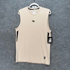 NBA Tank Top Shirt Mens Small Tan Night Moves Athletic Basketball Tank NEW