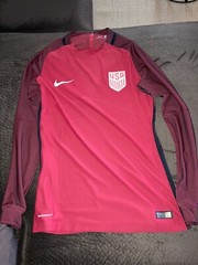 NIKE USA MENS SOCCER NATIONAL TEAM 2017 3rd PLAYER ISSUE LS JERSEY M