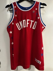 Undefeated Mesh Basketball Stars Jersey Streetwear Sportswear Red Mens Small