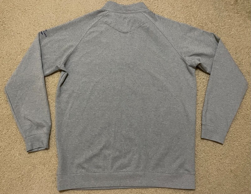Holderness & Bourne The Robbins 1/4 Zip Pullover Men's L Gray La Salle Logo gallery
