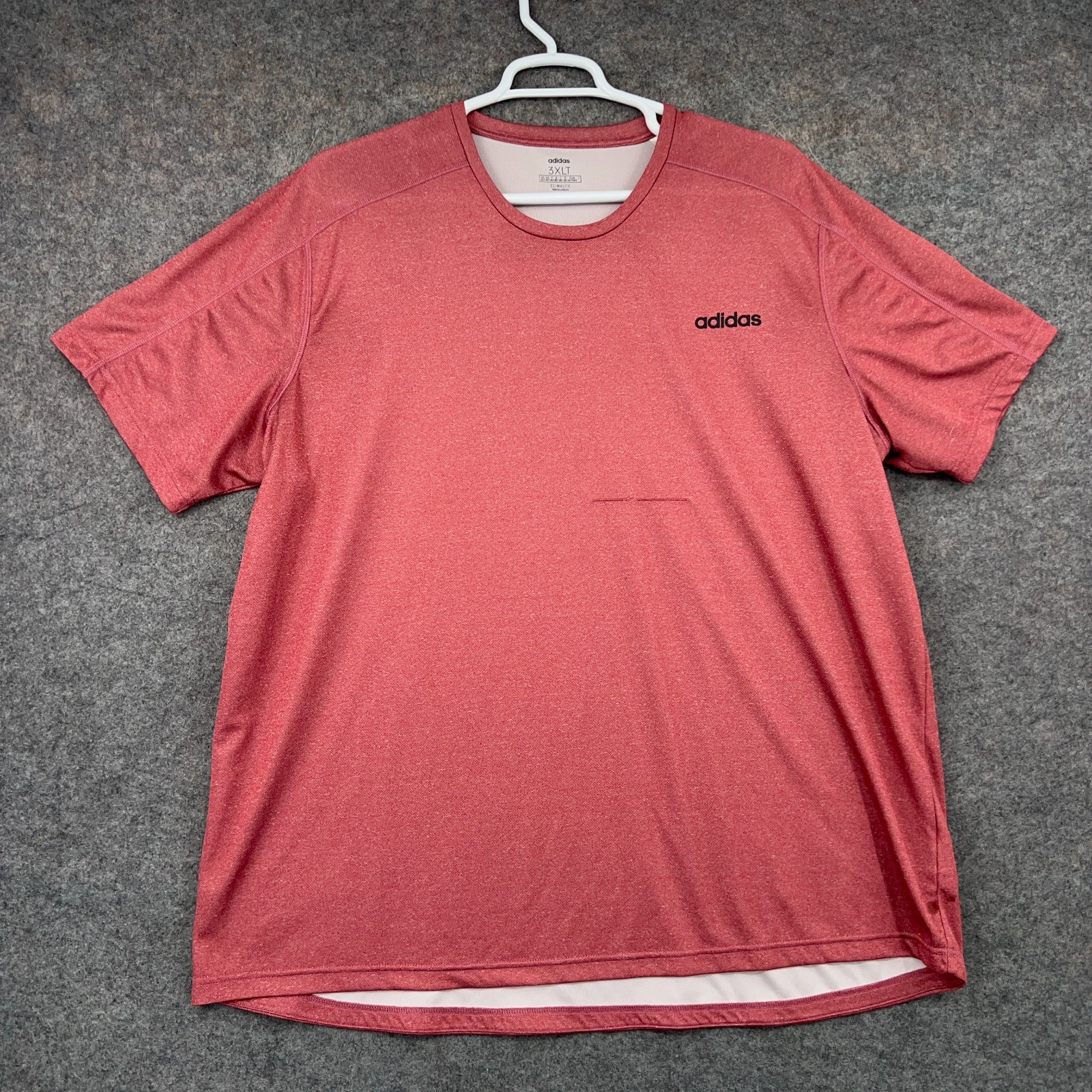 Adidas Shirt Mens 3XLT Red Crew Neck Short Sleeve Athletic Climalite gallery