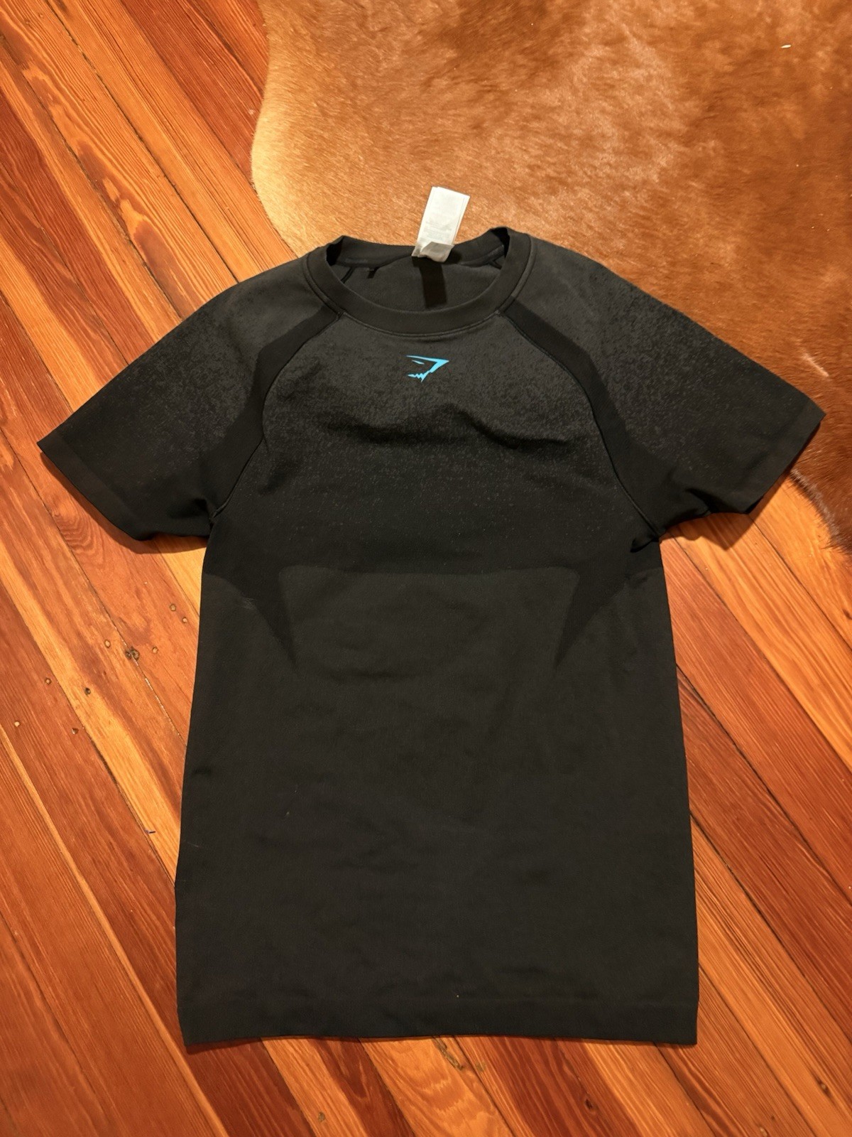 Gymshark Black Shadow Seamless Compression Tee Shirt Size Small gallery
