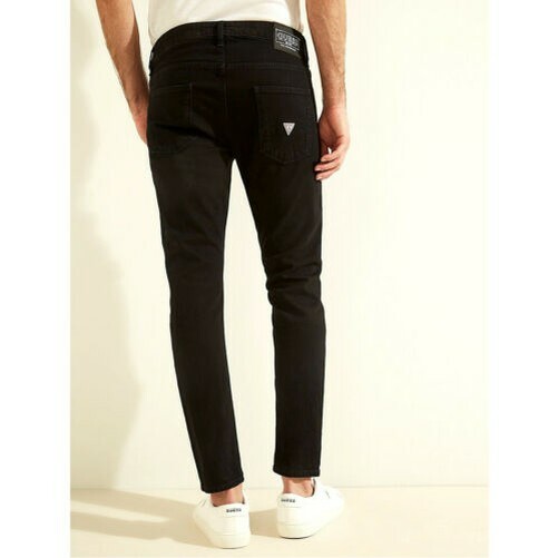 GUESS Jeans Trousers Men's Fashion Chris Super Skin Stretch Black M0BA27D3Y2A gallery