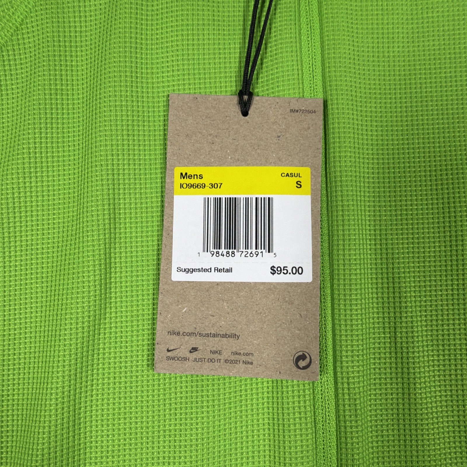 Nike ACG Dri Fit Mid Layer 1/4 Hike Zip Trail Running Top Men’s S IO9669 307 NWT gallery