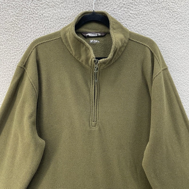 Mountain Khakis Top Men Extra Extra Large Forest Moss Apex Quarter Zip Thermal gallery