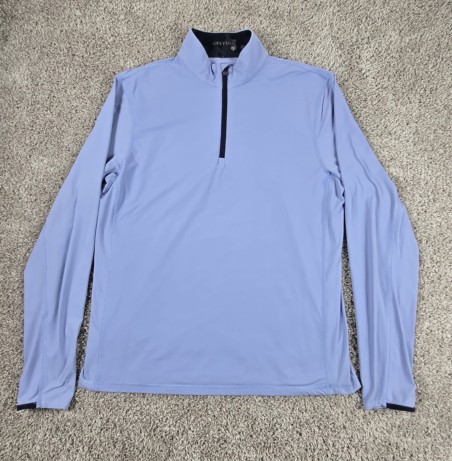 Greyson Golf Pullover Shirt Jacket Mens Large Blue Quarter Zip Performance gallery