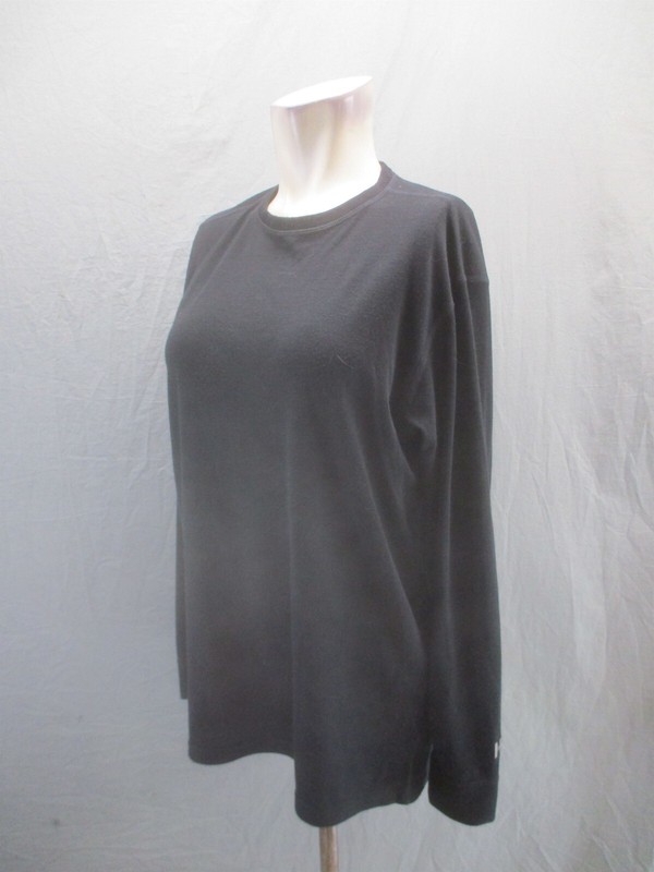 Unbranded Size L Mens BLK Merino Wool Long Sleeve Baselayer Athletic Top 662 gallery
