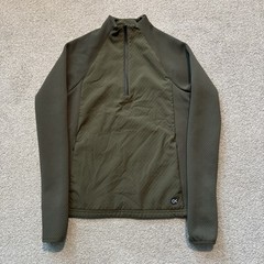 Outerknown Active 1/4 Zip Pullover Jacket Mens Sz XS Olive Green Warm Up