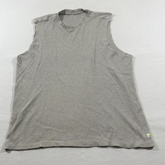 Vuori Shirt Mens Gray Waffle Knit Thermal Stretch Cotton Tank Top Cut Off Sz XL