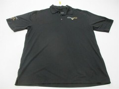 NIKE GOLF Men’s Size L Athletic DRI FIT Breathable Black Polo T-shirt