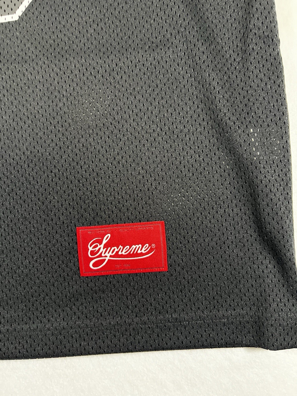 SUPREME BONES FOOTBALL JERSEY BLACK FW25 SIZE L IN HAND READY TO SHIP NOW gallery
