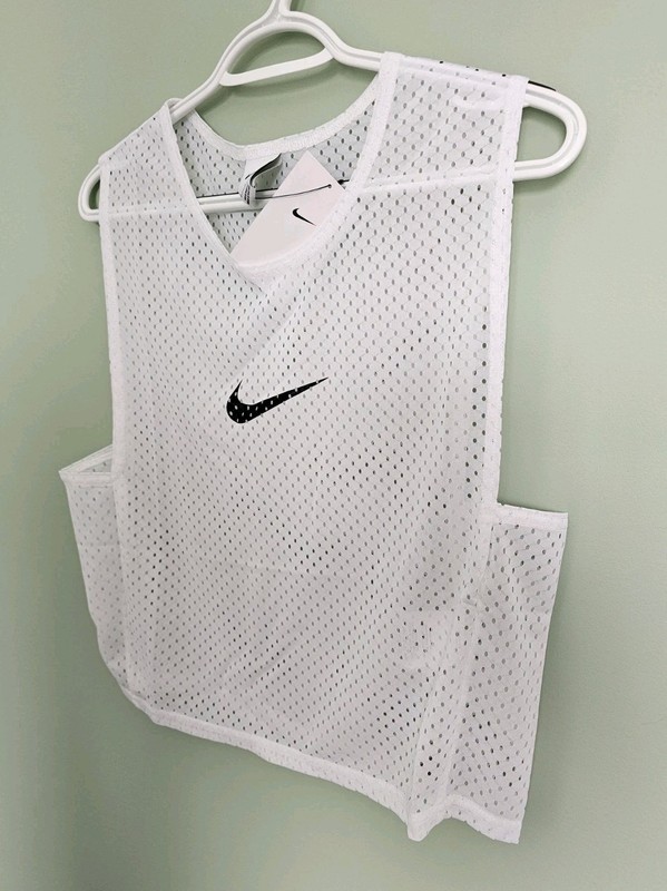 Nike Park20 White Black Men's Training Bib Vest Sports Top Sz Large (DV7425-100) gallery