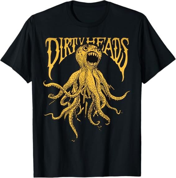 New Retro Animal Funny Dirty Heads Octopus Best Shirt Made in USA Size S to XL gallery