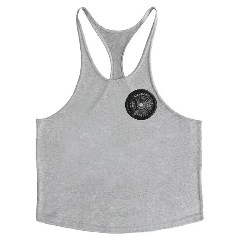 Mens Gym Stringer Tank Top Cotton Sleeveless Bodybuilding Workout Shirt Fit gallery